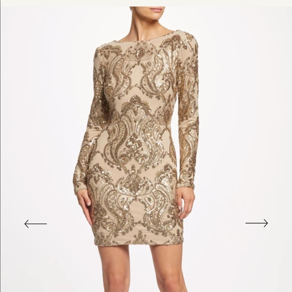 Dress the population lola sequin dress